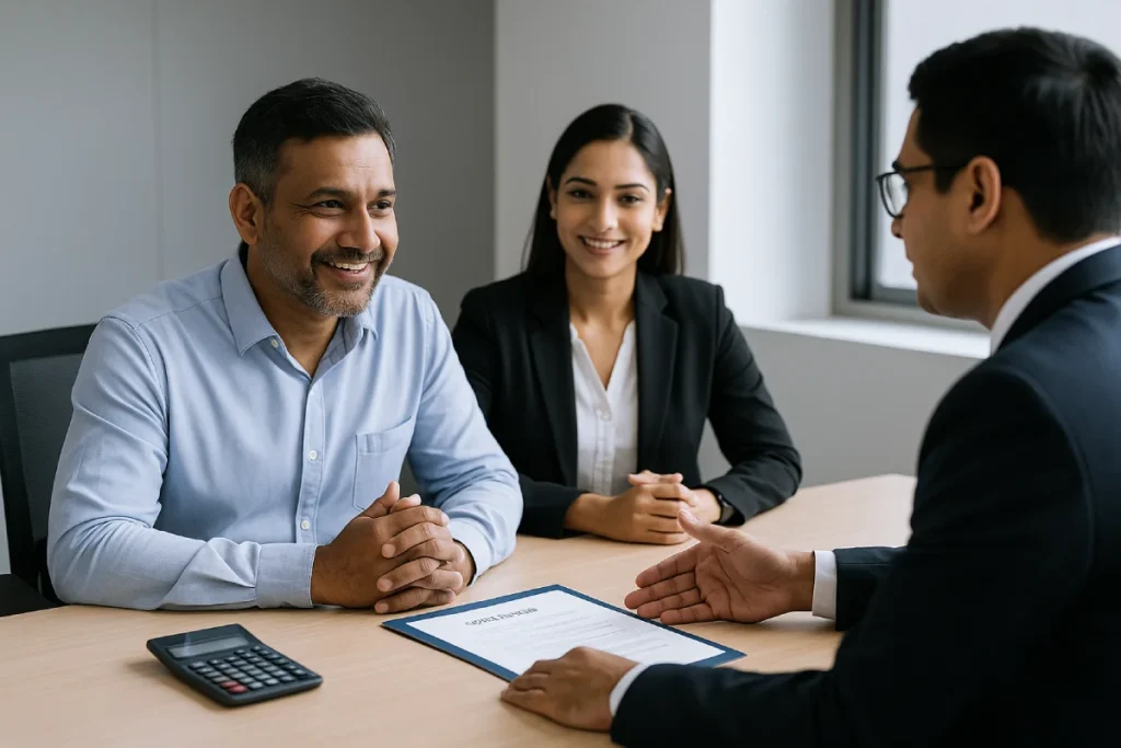 MSME registration in Hyderabad—loan discussion with banker and counsel