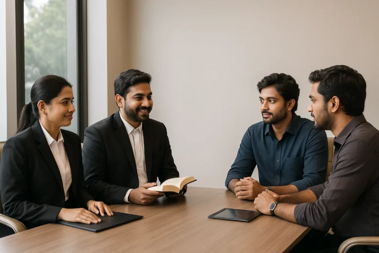 Intellectual Property Rights in India meeting with founders at Hyderabad law office